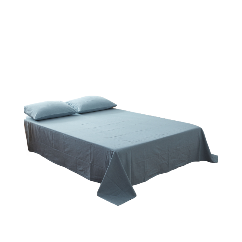 虽白定制色织水洗棉床笠全棉床单学生宿舍床上简约素色纯棉北欧风