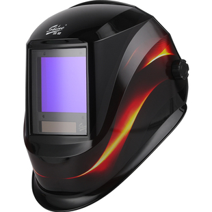 迅安6000F自动变光电焊面罩头戴式焊帽高清护眼氩弧焊专用大视窗