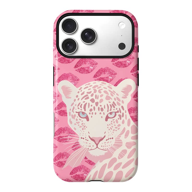 粉红嘴唇花豹~适用于iPhone17promax苹果15小米14华为mate60nova12p50e荣耀90vivo10