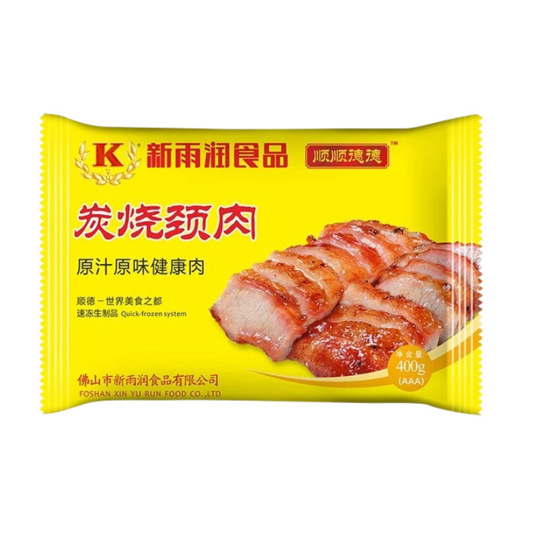 新雨润炭烧猪颈肉400g*25半成品