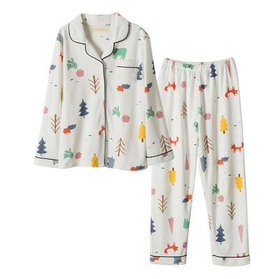 儿童春秋纯棉北欧森林家居服