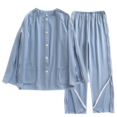 男款德绒秋冬易穿脱护理服