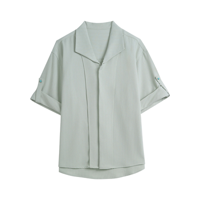 Hualun夏季免烫抗皱肌理感衬衫男