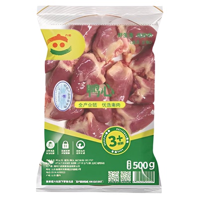 六和冷冻鸭心500克/包新鲜冷冻鸭