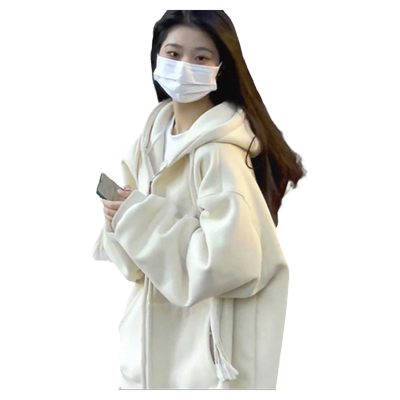 秋冬季加绒加厚女士卫衣ins