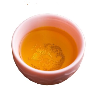 匠仙徐建勇连年有余情侣对杯高端羊脂玉主人杯陶瓷喝茶杯高档礼品