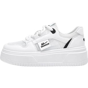 回力女鞋小白鞋女2025夏季新款网面透气鞋子女厚底增高运动板鞋女