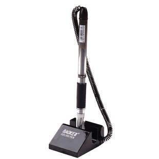 宝克台笔带线办公签字笔带绳中性笔前台固定笔座粘在桌子上的笔电话线防丢笔神器柜台服务台粘桌面水笔碳素笔