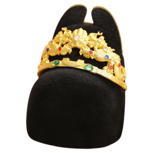 明十三陵博物馆明神宗乌纱翼善冠冰箱贴万历皇冠创意纪念收藏磁吸