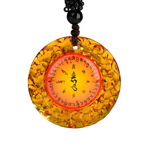 琉璃光如来药师佛吊坠绿度母心咒项链挂件男女可戴佛像