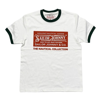 SJ短袖美式复古男女撞色T恤