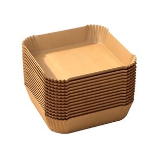 空气炸锅专用纸烤箱吸油垫纸家用食物锡纸碗电炸锅方形烘焙硅油纸