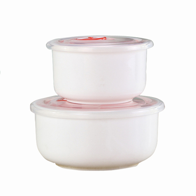 骨瓷保鲜碗带盖饭盒密封单个家用