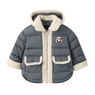 moimoln小云朵童装冬季男童羽绒服宝宝冬装儿童洋气加厚外套