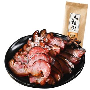 四川猪拱嘴柴火烟熏腊猪鼻腌制土特产咸香味下酒菜农家风味核桃肉