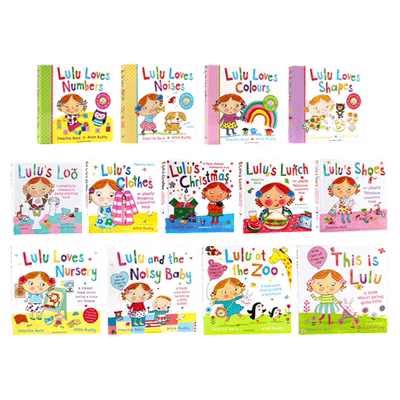 lulu绘本 露露系列趣味翻翻书触摸操作书 英文原版绘本启蒙 Lulu's Loo/Shoes/Lunch/Clothes 儿童启蒙图书 松果妈妈推荐