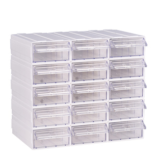 组合抽屉式分格透明收纳盒桌面置物盒