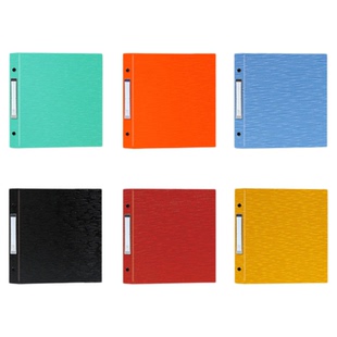 大容量收纳120张活页纸A520孔分类标签硬壳活页本25K硬面档案夹活页本外壳台湾简约创意金属大环装订活页空夹