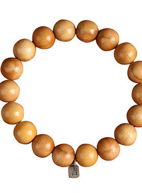 易水阁女士925银牌桃木手串