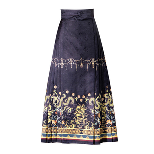 爱奇葩原创紫宸龙槿明制马面裙2025新款日常中式古风汉服半身裙