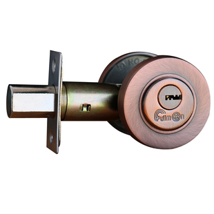 闭锁呆锁通道锁防盗圆形锁具加长平头锁无把手单舌锁隐形门锁暗锁