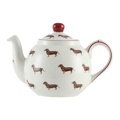 LondonPottery田园动物系列狗英式陶瓷茶壶滤网下午高颜值泡茶壶