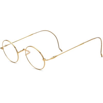 FONEX圆形超轻纯钛复古眼镜框