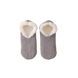 防滑地板袜成人秋冬季女羊绒加绒加厚袜子居家睡眠毛绒保暖鞋套