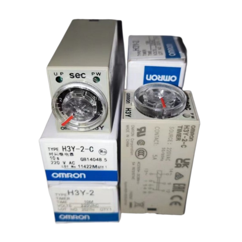 欧姆龙时间继电器H3Y-2 H3Y-2-C H3Y-4  H3Y-4-C AC220V通电延时