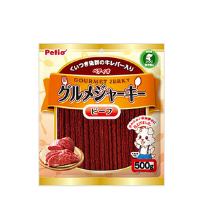 Petio派地奥狗零食牛肉条牛肉棒500g金毛泰迪狗磨牙棒训练奖励