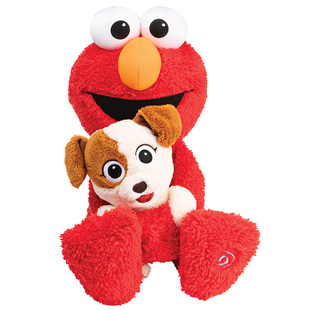 美国GUND芝麻街经典卡通艾摩甜饼怪毛绒玩偶声动玩具儿童安抚玩具