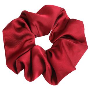 新年红色超大号真丝大肠发圈头绳女2026新款高级感丸子头发绳头饰