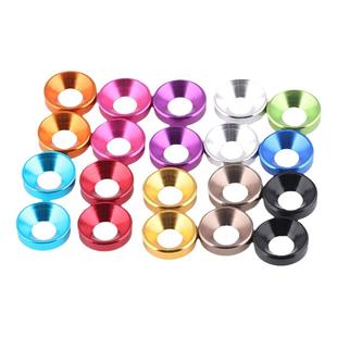 M2M2.5M3M4M5M6M8模型多彩色高品质铝合金属垫片沉头平头螺丝垫片