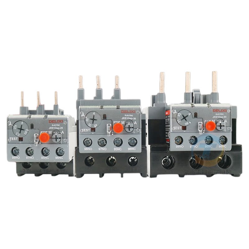 德力西JRS1DSP-25/38/93热过载继电器6A/10A/25A/50A/65A/93A复位