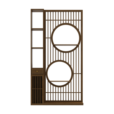 座屏储物新中式隔断实木定制花架