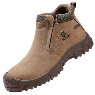 劳保鞋男款士钢头电焊工防砸防刺穿轻便绝缘安全工作新型耐磨透气