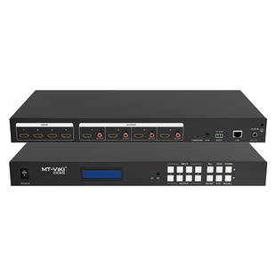 迈拓维矩MT-H2M44 高清HDMI矩阵切换器4进4出2.0版4K60Hz电脑监控服务器视频会议显示器投影切换器音频分离器