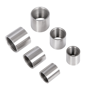 201不锈钢双内丝管子4分6分内螺纹内牙焊接加长直通304水管接头