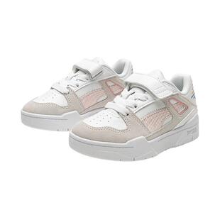 PUMA彪马童鞋新款儿童板鞋低帮厚底德训透气皮革男女学生运动鞋潮