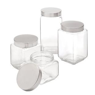 玻璃密封罐大号五谷杂粮收纳盒带盖透明食品罐复古储物储藏罐子