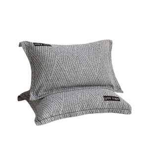 A类纯棉枕巾一对装高级感加厚全棉4层纱布男防头油防滑不脱落垫巾