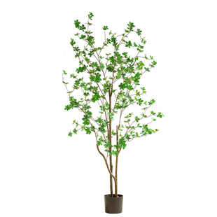 高仿真绿植吊钟树客厅室内轻奢风格植物落地摆件盆栽假树马醉木