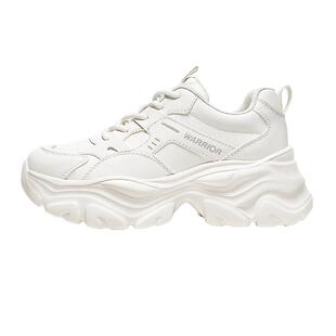 回力老爹鞋2025冬季女鞋厚底增高小白鞋爆款加绒鞋子女皮面运动鞋