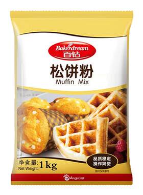 百钻松饼粉1kg家用早餐预拌粉