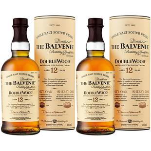 【双支装】百富12年双桶陈酿单一麦芽苏格兰威士忌700ml×2瓶