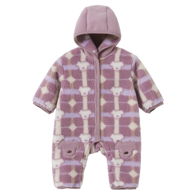 papa婴儿连体衣加厚摇粒绒爬服