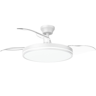 美的隐形风扇灯2026年国补新款吸顶吊扇灯客厅餐厅卧室静音电扇灯