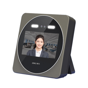 得力人脸考勤机D7S智能云5G_WiFi打卡机面部识别公司企业员工上下班签到机打卡器手机智能脸部考勤刷脸一体机