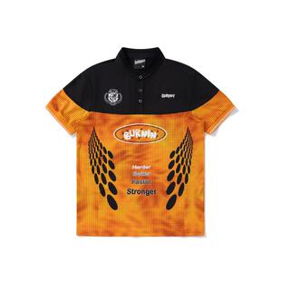 BURNIN*「WORDPLAY」乒乓球服立领POLO衫运动透气速干夏潮牌上衣