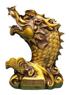 纯铜祝福办公区客厅鱼化龙龙头鱼